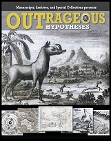 Poster of Outrageous Hypotheses showing a variety of animals and humans.