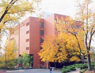 Owen Science Library exterior with fall foliage